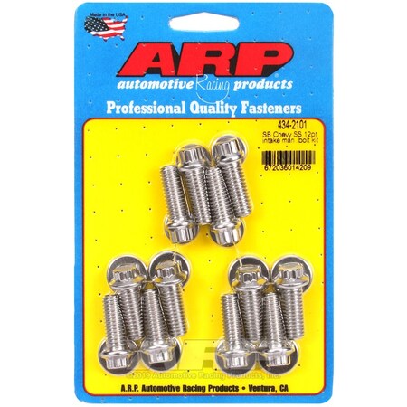Arp SB CHEVY SS 12PT INTAKE MANIFOLD BOLT KIT 434-2101